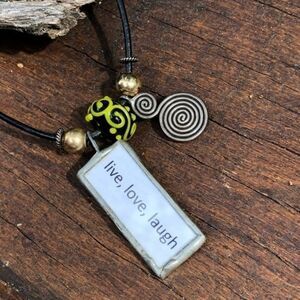 Live Love Laugh Artist Necklace
